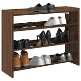 Vidaxx Schuhregal 80 x 25 x 62 cm, fertige Holzfarbe, braune Eiche