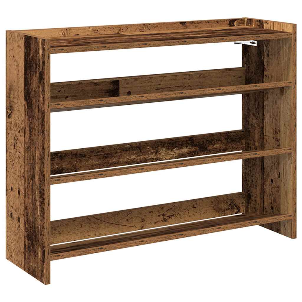 Vidaxx Schuhregal 80x25x62 cm fertiges Holz, altholzfarben