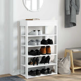 Vidaxx Schuhregal 60x30x98 cm, lackiertes Holz weiß
