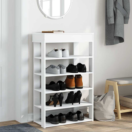 Vidaxx Schuhregal 60x30x98 cm, lackiertes Holz weiß