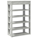 Vidaxx Schuhregal 60x30x98 cm Holzwerkstoff Betongrau
