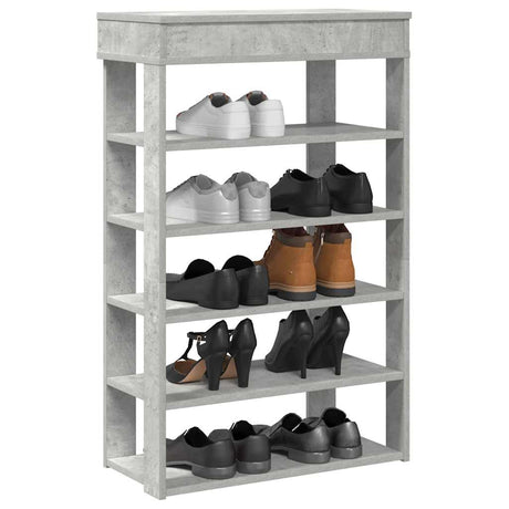 Vidaxx Schuhregal 60x30x98 cm Holzwerkstoff Betongrau