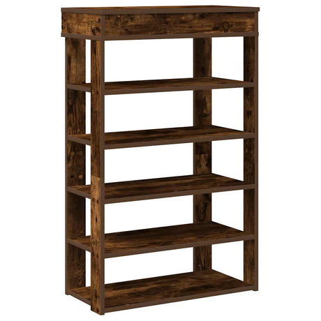 Vidaxx Schuhregal 60x30x98 cm verarbeitetes Holz, geräucherte Eiche