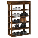 Vidaxx Schuhregal 60x30x98 cm verarbeitetes Holz, geräucherte Eiche