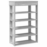 VidaXL Schuhregal 60x30x98 cm, fertiges Holz, grau Sonoma