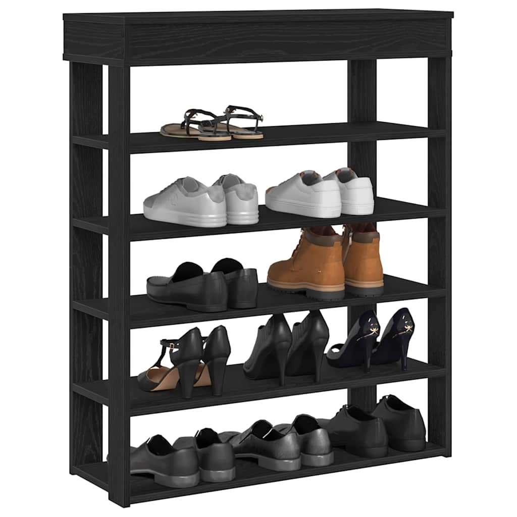 Vidaxx Schuhregal 80x30x98 cm lackiertes Holz schwarz