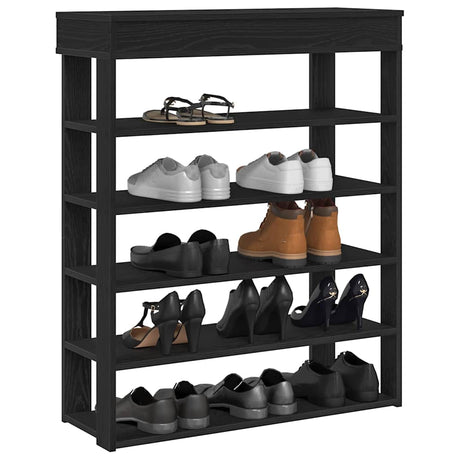 Vidaxx Schuhregal 80x30x98 cm lackiertes Holz schwarz
