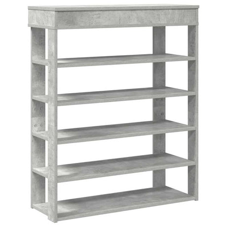 Vidaxx Schuhregal 80x30x98 cm Holzwerkstoff Betongrau