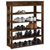 Vidaxx Schuhregal 80x30x98 cm verarbeitetes Holz, geräucherte Eiche