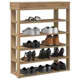 Vidaxx Schuhregal 80x30x98 cm aus handgefertigtem Holz, handwerkliche Eichenfarbe