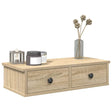 Vidaxl wandschap met lades 60x28x15 cm bewerkt hout sonoma eikenkleur