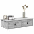 Vidaxl wandschap met lades 60x28x15 cm bewerkt hout grijs sonoma eiken