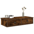 Vidaxl wandschap met lades 80x31x17 cm bewerkt hout gerookt eikenkleur
