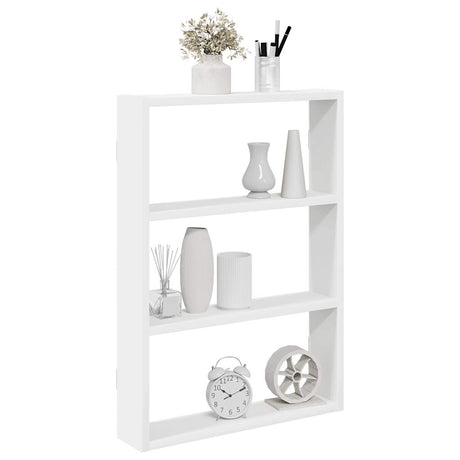 Vidaxl wandschap 43x9x60 cm bewerkt hout wit