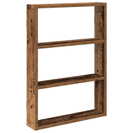Vidaxl wandschap 43x9x60 cm bewerkt hout oud houtkleurig