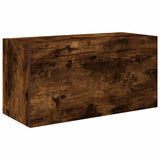 Vidaxl badkamerwandkast 60x25x30 cm bewerkt hout gerookt eikenkleurig