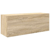 Vidaxl badkamerwandkast 80x25x30 cm bewerkt hout sonoma eikenkleurig