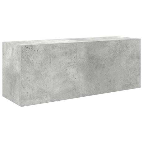 Vidaxl badkamerwandkast 80x25x30 cm bewerkt hout betongrijs