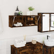 Vidaxl badkamerwandkast 80x25x30 cm bewerkt hout gerookt eikenkleurig
