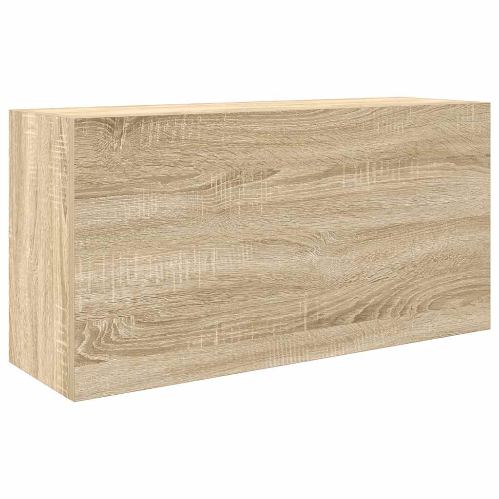 Vidaxl badkamerwandkast 80x25x40 cm bewerkt hout sonoma eikenkleurig