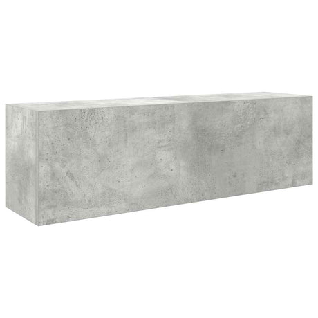 Vidaxl badkamerwandkast 100x25x30 cm bewerkt hout betongrijs