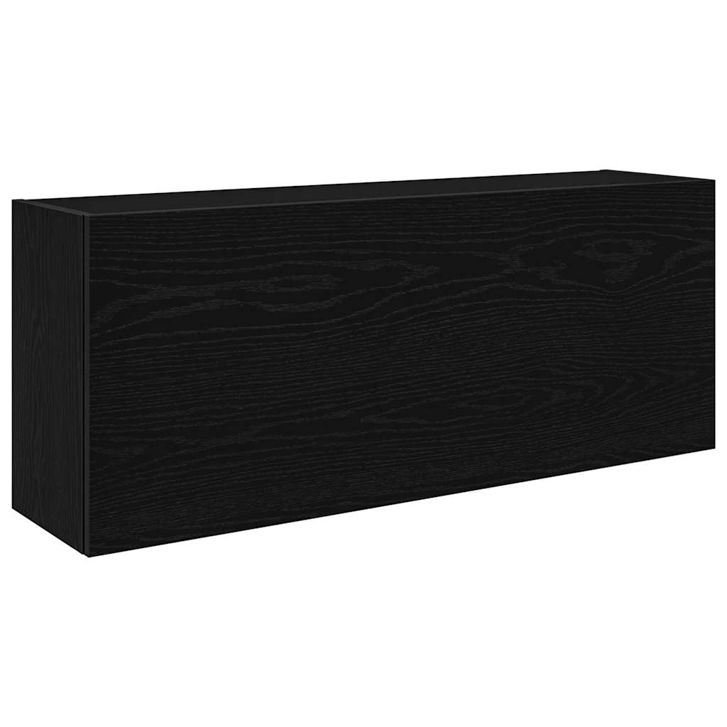 Vidaxl badkamerwandkast 100x25x40 cm bewerkt hout zwart