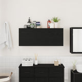 Vidaxl badkamerwandkast 100x25x40 cm bewerkt hout zwart