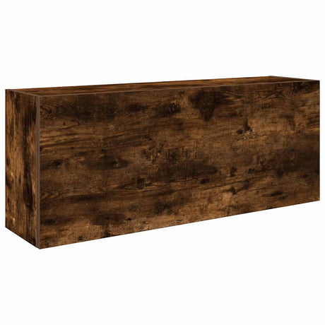Vidaxl badkamerwandkast 100x25x40 cm bewerkt hout gerookt eikenkleurig