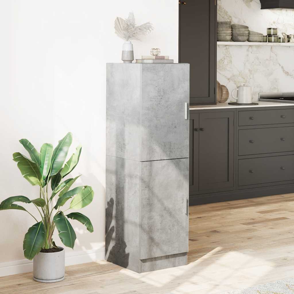 Vidaxl keukenkast 38x41,5x131,5 cm bewerkt hout betongrijs