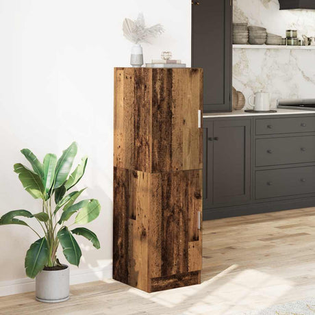Vidaxl keukenkast 38x41,5x131,5 cm bewerkt hout oud houtkleurig