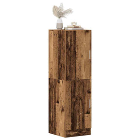 Vidaxl keukenkast 38x41,5x131,5 cm bewerkt hout oud houtkleurig