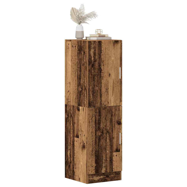 Vidaxl keukenkast 38x41,5x131,5 cm bewerkt hout oud houtkleurig