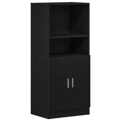 Vidaxl keukenkast 57x41,5x131,5 cm bewerkt hout zwart