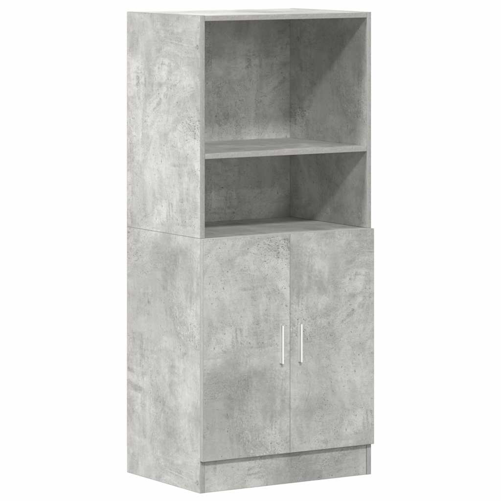 Vidaxl keukenkast 57x41,5x131,5 cm bewerkt hout betongrijs