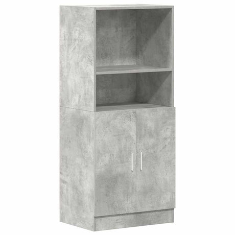 Vidaxl keukenkast 57x41,5x131,5 cm bewerkt hout betongrijs