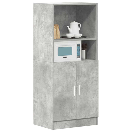 Vidaxl keukenkast 57x41,5x131,5 cm bewerkt hout betongrijs