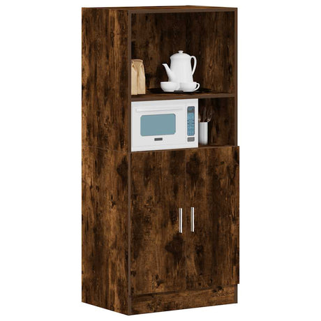 Vidaxl keukenkast 57x41,5x131,5 cm bewerkt hout gerookt eikenkleurig