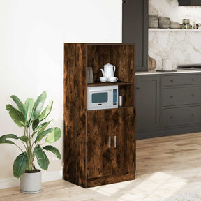 Vidaxl keukenkast 57x41,5x131,5 cm bewerkt hout gerookt eikenkleurig
