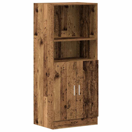 Vidaxl keukenkast 57x41,5x131,5 cm bewerkt hout oud houtkleurig