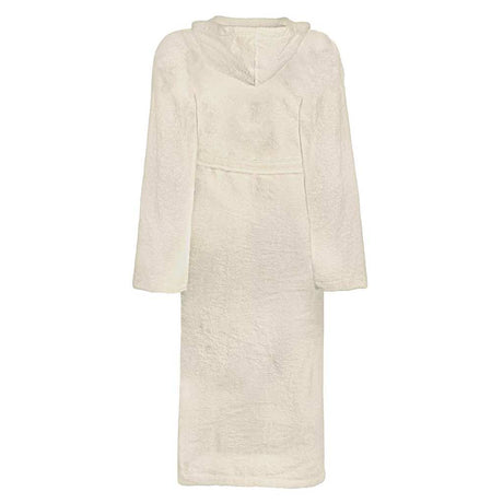 Vidaxl badjas kinn crème xl katoen