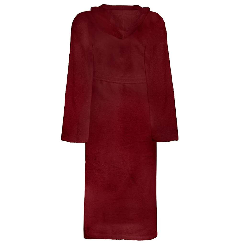 Vidaxl badjas kinn rood m katoen