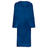Vidaxl badjas kinn blauw s katoen