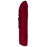 Vidaxl badjas kinn rood s katoen