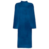 Vidaxl badjas kinn blauw m katoen
