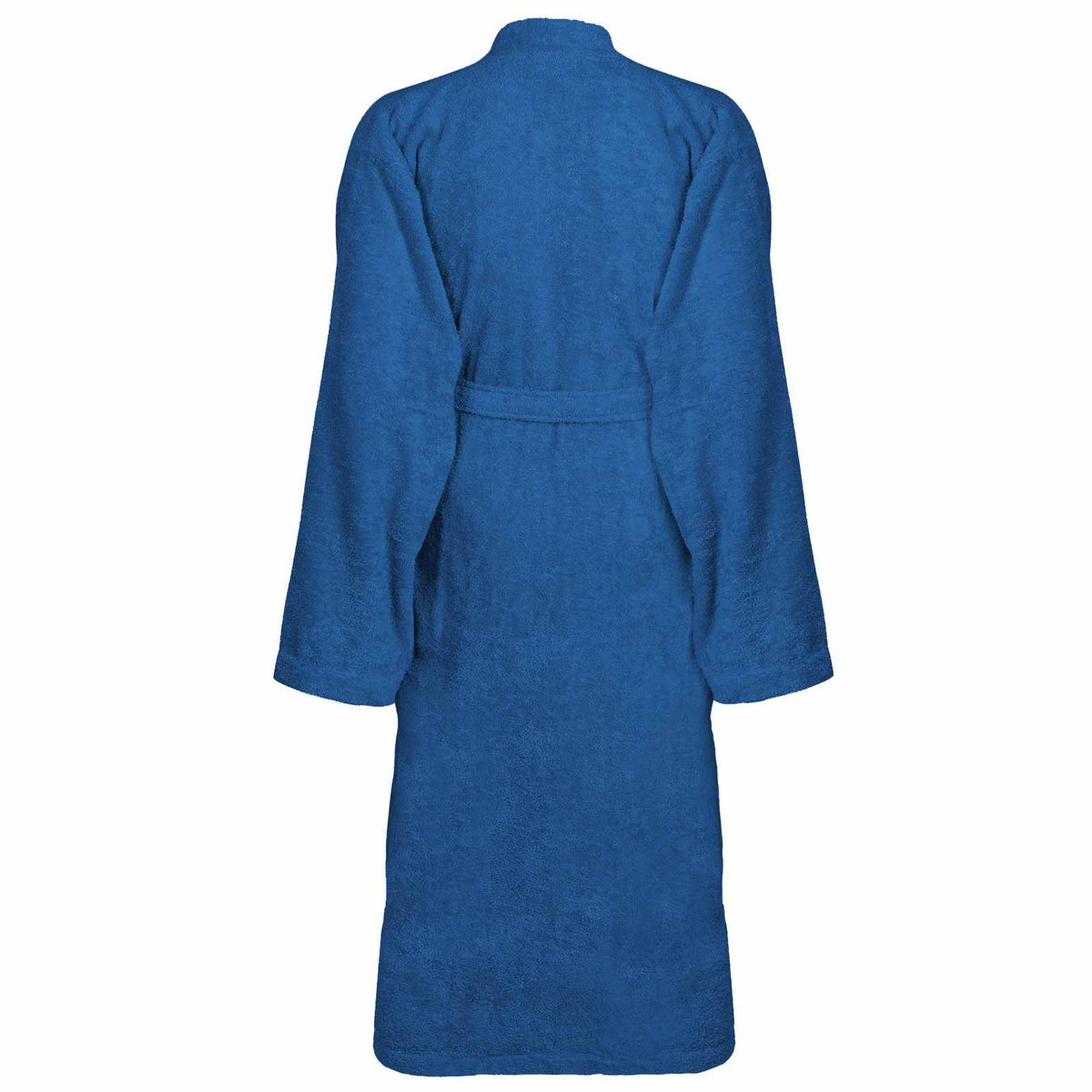 Vidaxl badjas kinn blauw l katoen