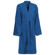 Vidaxl badjas kinn blauw l katoen