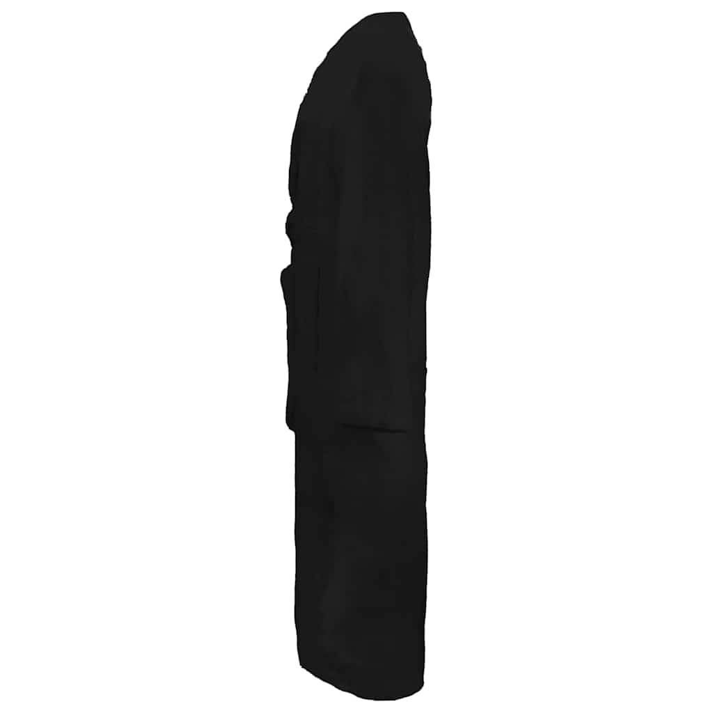 Vidaxl badjas kinn zwart xl katoen