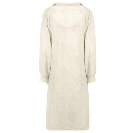 Vidaxl deken hoodie kinn crème xl katoen