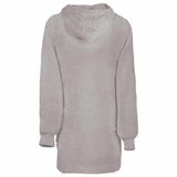 Vidaxl deken hoodie kinn grijs l katoen