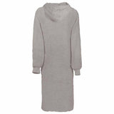 Vidaxl deken hoodie kinn grijs xl katoen